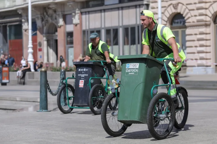 Najluđa utrka u Zagrebu: Čistači na trokolicama jurili centrom, novi pobjednik nakon 10 godina!