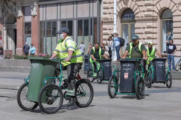 Najluđa utrka u Zagrebu: Čistači na trokolicama jurili centrom, novi pobjednik nakon 10 godina!