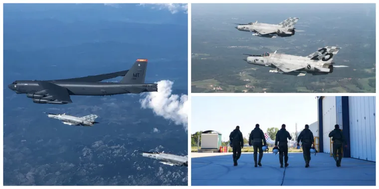 Pogledajte nevjerojatne snimke preleta američkog bombardera B-52 iznad Hrvatske