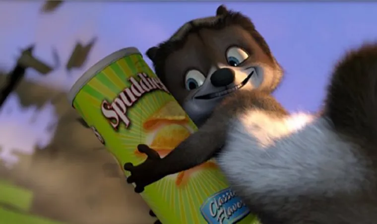 Over the Hedge - RJ je odlučio biti glup i ukrasti svu hranu medvjedima. Pa &scaron;to je mislio da će se dogoditi poslije, čak i da nije slučajno probudio medvjeda. Medvjed bi se probudio kad-tad i znao bi da je to bio RJ.