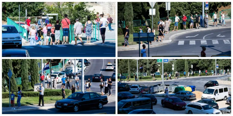 Brojke padaju, ali red je i danas ogroman: Gomila ljudi čeka testiranje na koronu u Splitu