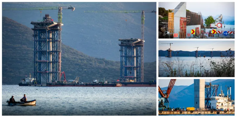 Radovi na Pelje&scaron;kom mostu u punom jeku: Pogledajte kako napreduju unatoč koroni