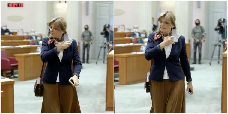 &Scaron;to vi&scaron;e reći o njoj? Zastupnica Karolina Vidović Kri&scaron;to stavila masku, ali kako?!
