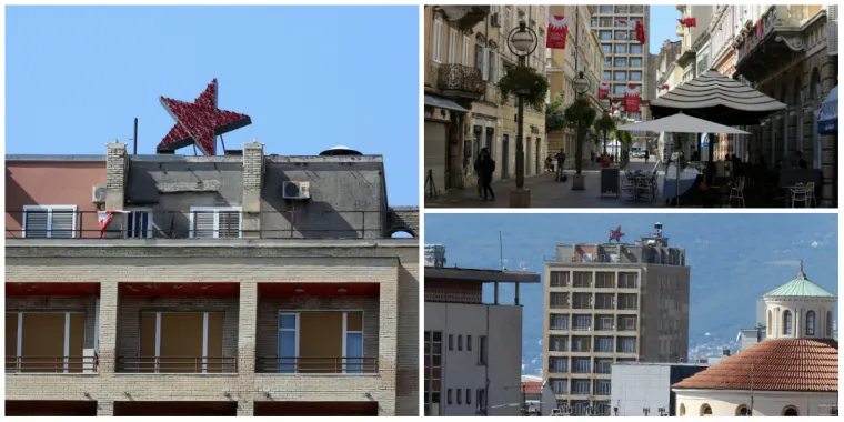 Potez koji će sigurno izazvati reakcije: Na neboderu u Rijeci postavljena crvena zvijezda petokraka!