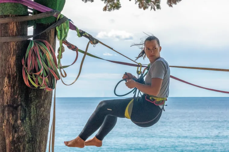 'Nebeski hodači' zaplesali na konopcu iznad mora: Njih ne brine koračati bez tla pod nogama