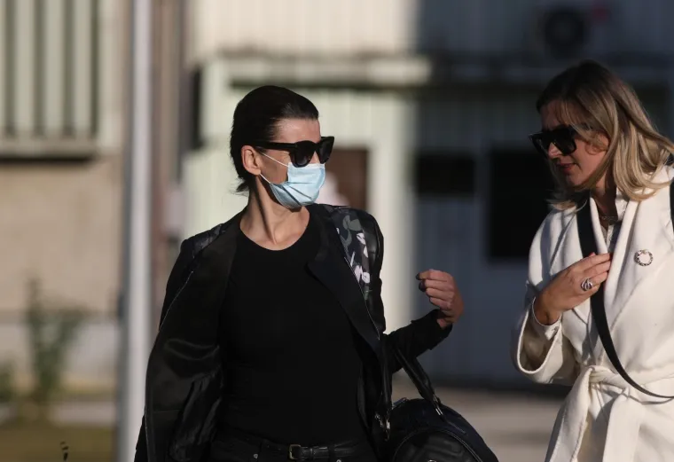 29.09.2020., Zagreb - Bivsa drzavna tajnica Josipa Rimac pustena iz istraznog zatvora u Remetincu nakon cetiri mjeseca.Josipa s odvjetnicom Lidijom Horvat 
Photo: Borna Filic/PIXSELL