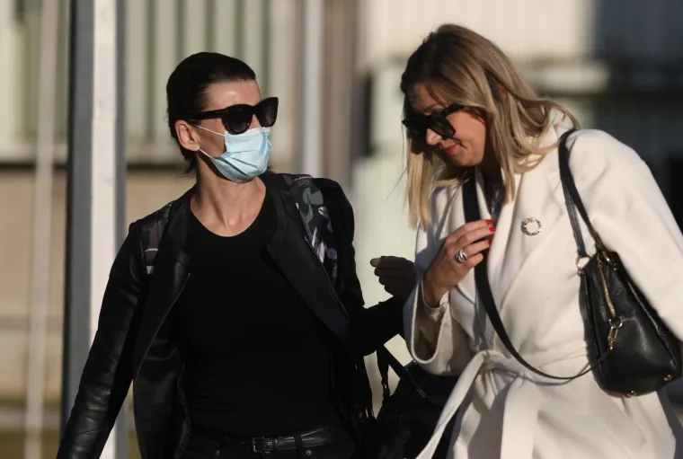 29.09.2020., Zagreb - Bivsa drzavna tajnica Josipa Rimac pustena iz istraznog zatvora u Remetincu nakon cetiri mjeseca.Josipa s odvjetnicom Lidijom Horvat 
Photo: Borna Filic/PIXSELL