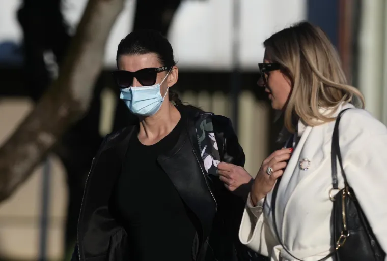 29.09.2020., Zagreb - Bivsa drzavna tajnica Josipa Rimac pustena iz istraznog zatvora u Remetincu nakon cetiri mjeseca.Josipa s odvjetnicom Lidijom Horvat 
Photo: Borna Filic/PIXSELL