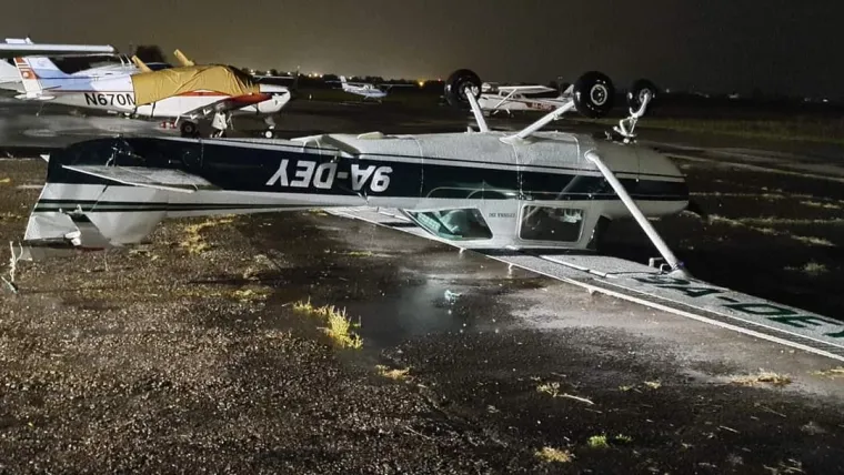 Velika šteta na Aerodromu Lučko: Zbog nevremena nastradali Falke i Club
