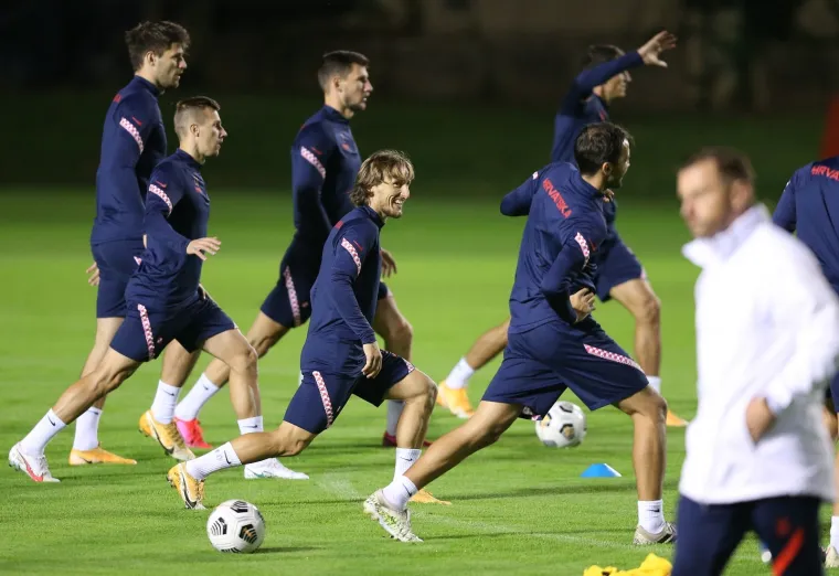 Hrvatska nogometna reprezentacija odradila trening uoči utakmice sa &Scaron;vedskom u Ligi nacija. 
Photo: Marko Prpic/PIXSELL