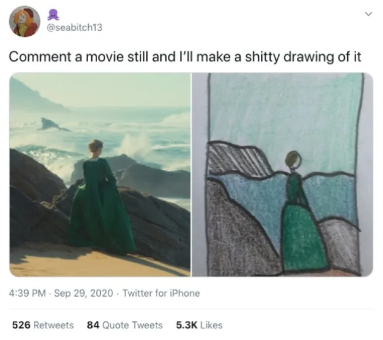 NACRTALA KULTNE SCENE IZ FILMOVA I POSTALA SENZACIJA: Crteži su dosta katastrofa, ali...