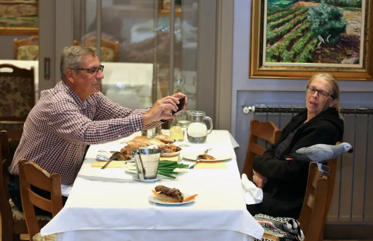 Papagaj Koko, ali ne s duhovima: Atrakcija restorana "papa" janjetinu u Šibeniku