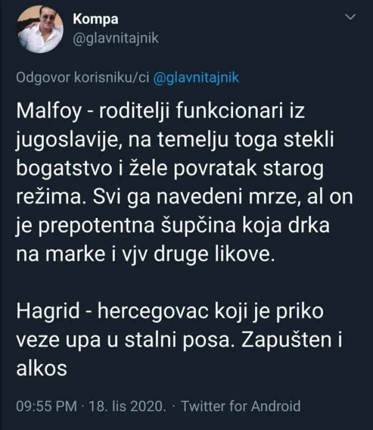 Hrvat na urnebesan način opisao likove iz Harry Pottera