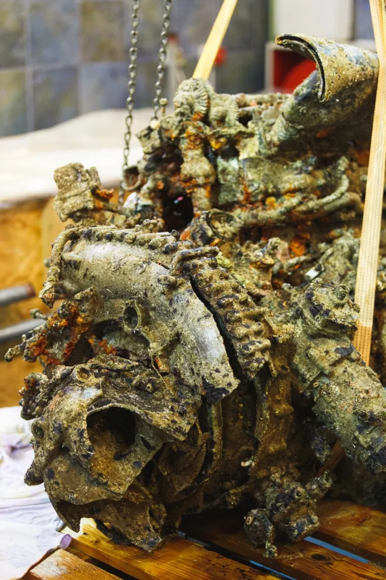 Iz mora kod Rovinja izvučen motor Rolls Royce Merlin. Je li riječ o zrakoplovu Hurricane sru&scaron;enom u rujnu 1944. godine?