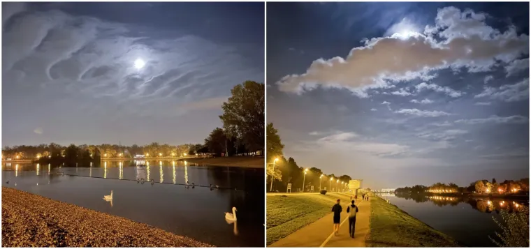 Jesenska romantika na Jarunu: Mjesec obasjao zagrebačko jezero