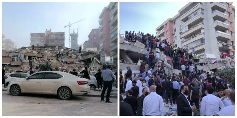 Srušene zgrade, prestravljeni ljudi: Snažan potres pogodio Grčku i Tursku, Izmir pogodio i manji tsunami