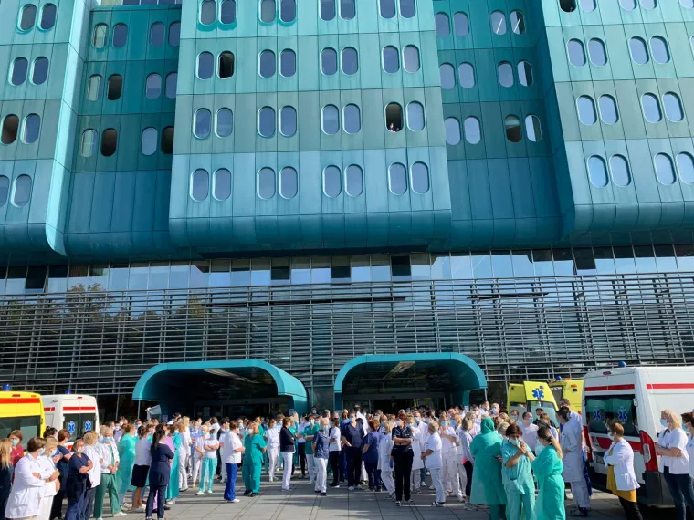 Prosvjed djelatnika KB Dubrava