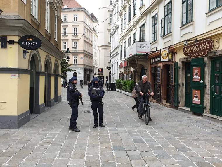 Snažne policijske i vojne snage na ulicama Beča