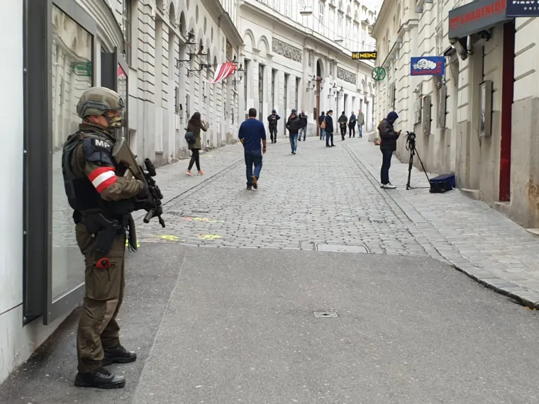 Snažne policijske i vojne snage na ulicama Beča