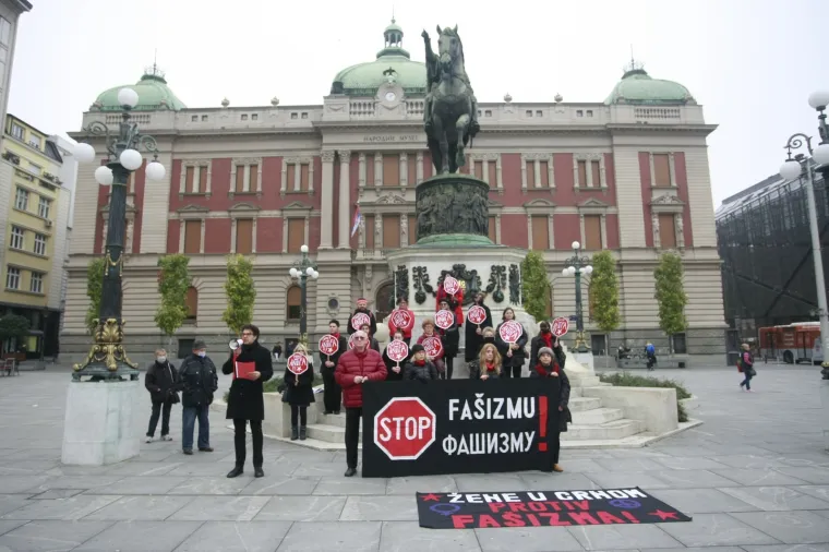 STOP FAŠIZMU! Održali akciju povodom Međunarodnog dana borbe protiv fašizma i antisemitizma