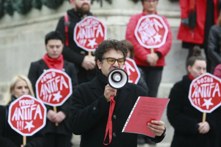 STOP FAŠIZMU! Održali akciju povodom Međunarodnog dana borbe protiv fašizma i antisemitizma
