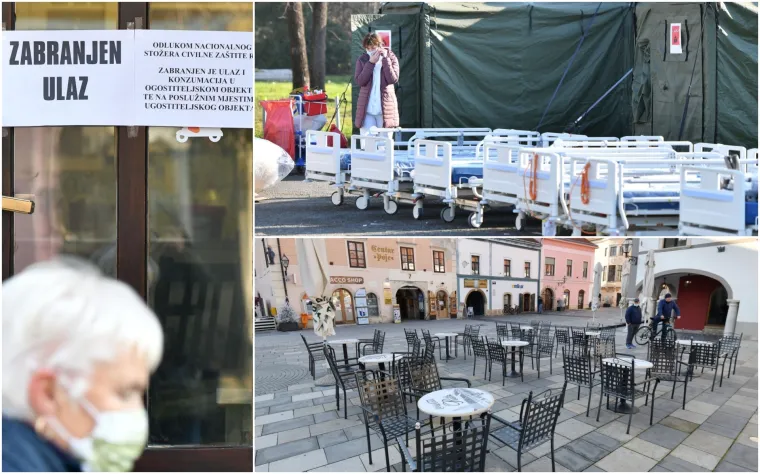 Korona je ovdje udarila najjače! Kafići su zatvoreni, terase sablasno prazne, a stigli su i dodatni kreveti za covid pacijente