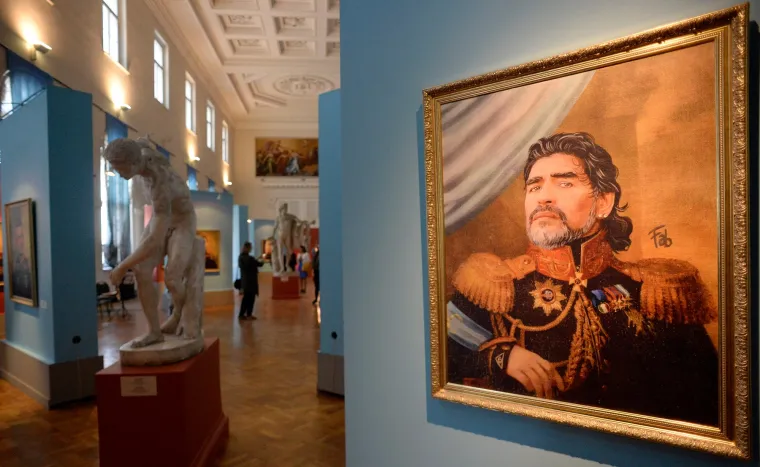 Portret Maradone, Rusija