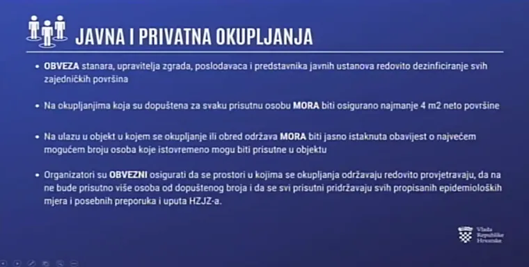 OVO SU NOVE MJERE: Hrvatska se zatvara od subote, donosimo popis i detaljan opis svih mjera koje stupaju na snagu