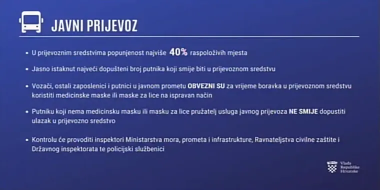 OVO SU NOVE MJERE: Hrvatska se zatvara od subote, donosimo popis i detaljan opis svih mjera koje stupaju na snagu