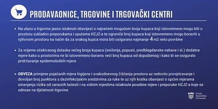 OVO SU NOVE MJERE: Hrvatska se zatvara od subote, donosimo popis i detaljan opis svih mjera koje stupaju na snagu