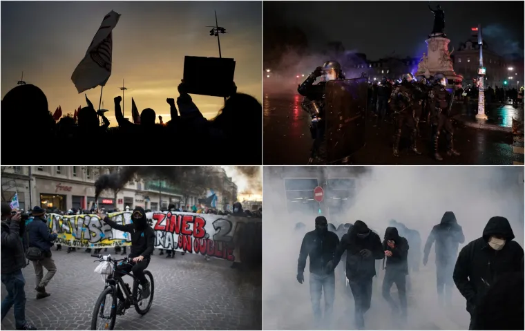 Ljuti građani Pariza iza&scaron;li na ulice: Prosvjednici pale aute i razbijaju izloge. Policija uzvraća suzavcem