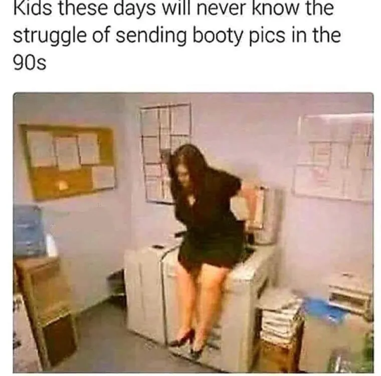 Današnji klinci nikada neće znati koliko je bilo teško slati slati sexy slike 90-ih.