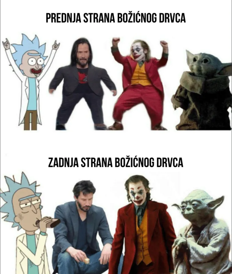 Izgleda li i va&scaron;a ovako? 'Prednja vs. stražnja strana jelke'