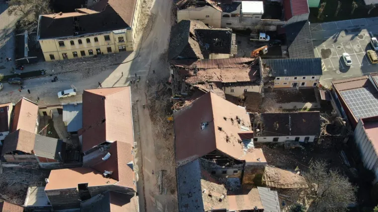 Pogledajte Petrinju iz zraka