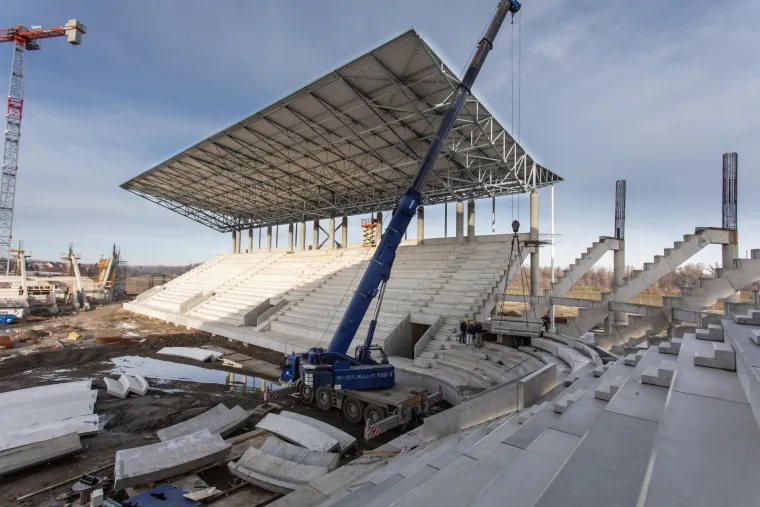NAJMODERNIJI I NAJLJEPŠI STADION U HRVATSKOJ IZ DANA U DAN RASTE: Pogledajte najnovije kadrove budućeg Osijekovog doma