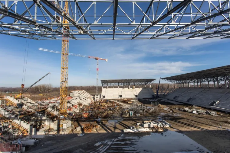 NAJMODERNIJI I NAJLJEPŠI STADION U HRVATSKOJ IZ DANA U DAN RASTE: Pogledajte najnovije kadrove budućeg Osijekovog doma