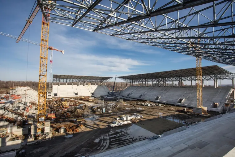 NAJMODERNIJI I NAJLJEPŠI STADION U HRVATSKOJ IZ DANA U DAN RASTE: Pogledajte najnovije kadrove budućeg Osijekovog doma