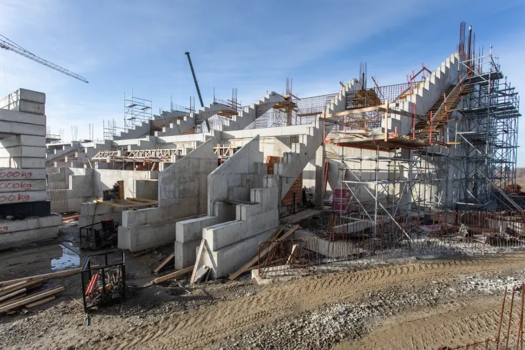 NAJMODERNIJI I NAJLJEPŠI STADION U HRVATSKOJ IZ DANA U DAN RASTE: Pogledajte najnovije kadrove budućeg Osijekovog doma