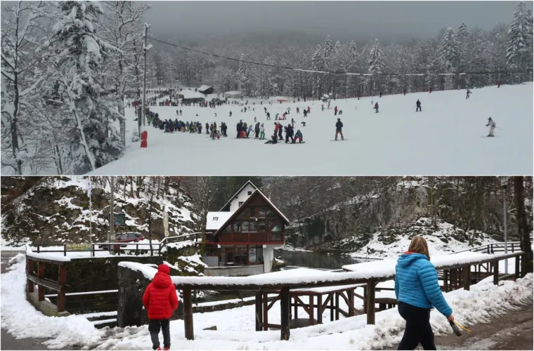 Snježni pokrivač zabijelio je Gorski kotar, skija&scaron;i okupirali Platak