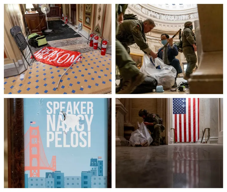 Policajci i zastupnici čiste Kongres nakon nasilng napada Trumpovih prista&scaron;a