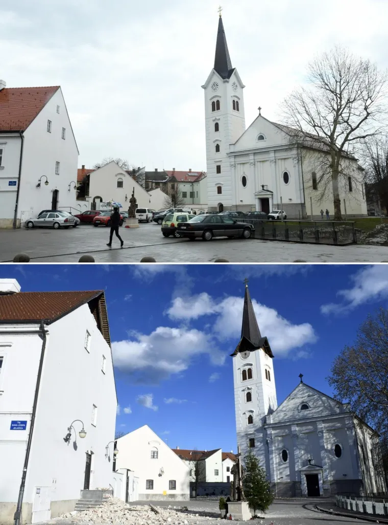 Pogledajte fotografije koje srce slamaju: Petrinja i Sisak prije i poslije potresa