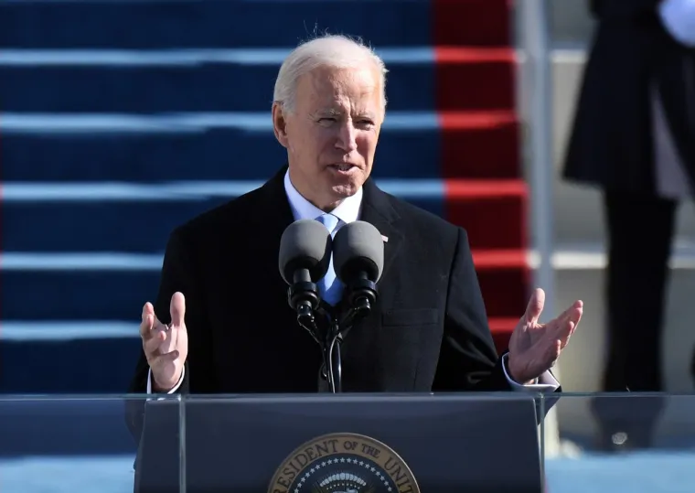 nakon prisege Joe Biden održao je govor