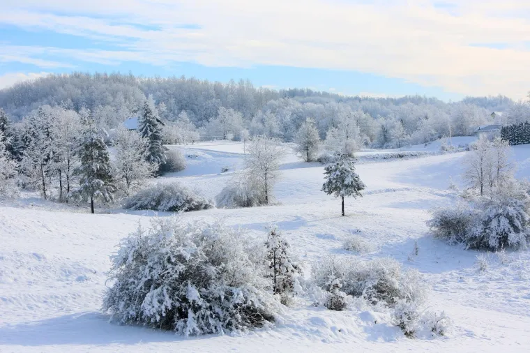 Snježna idila u Hrvatskoj! Snijeg pada od zadarskog zaleđa do Medvednice