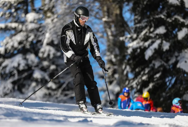 Uživanje na snijegu na zagrebačkom Sljemenu
