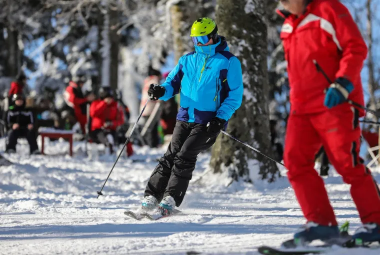 Uživanje na snijegu na zagrebačkom Sljemenu