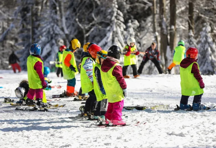 Uživanje na snijegu na zagrebačkom Sljemenu