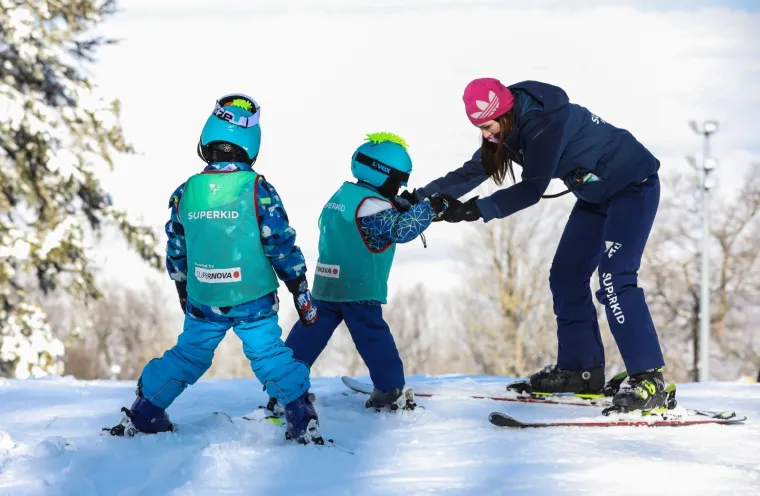 Uživanje na snijegu na zagrebačkom Sljemenu