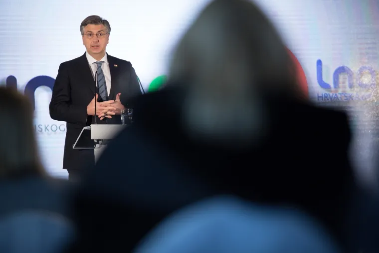 Premijer Andrej Plenković pustio u pogon LNG terminal i spojni plinovod Zlobin-Omišalj