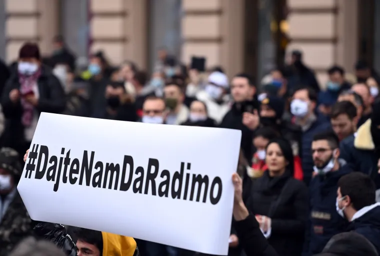 'Dajte nam da radimo!' Prosvjed poduzetnika na Trgu bana Jelačića