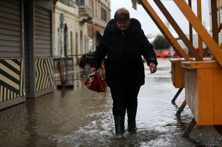 Poplavljena je Gradska tržnica u Rijeci